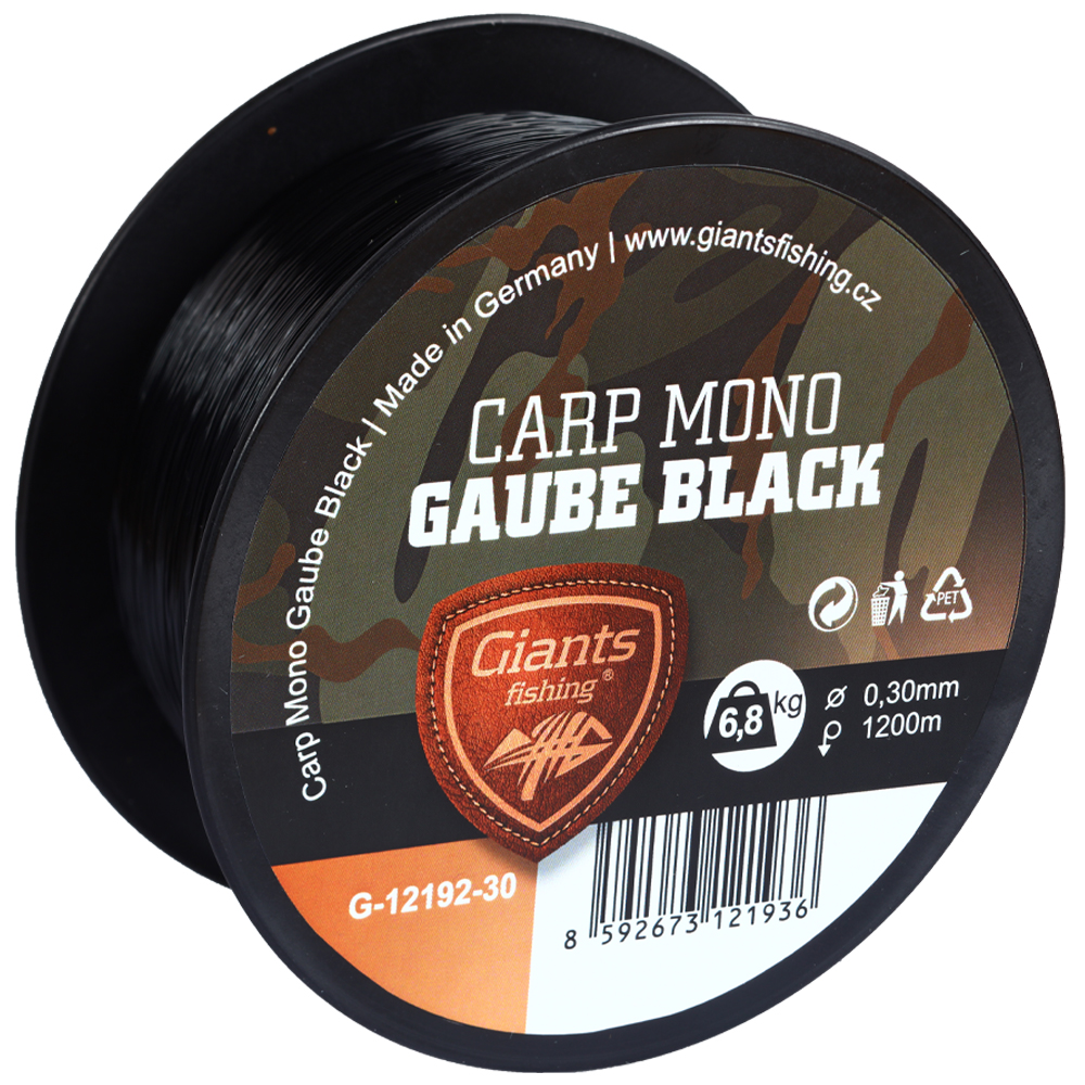 Giants fishing Carp Mono Gaube Fekete