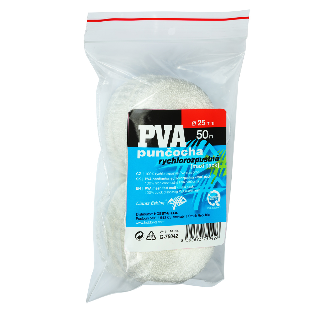 Giants fishing PVA náhradní punčocha Mesh Fast Melt Refill 25mm/50m ( maxi pack )
