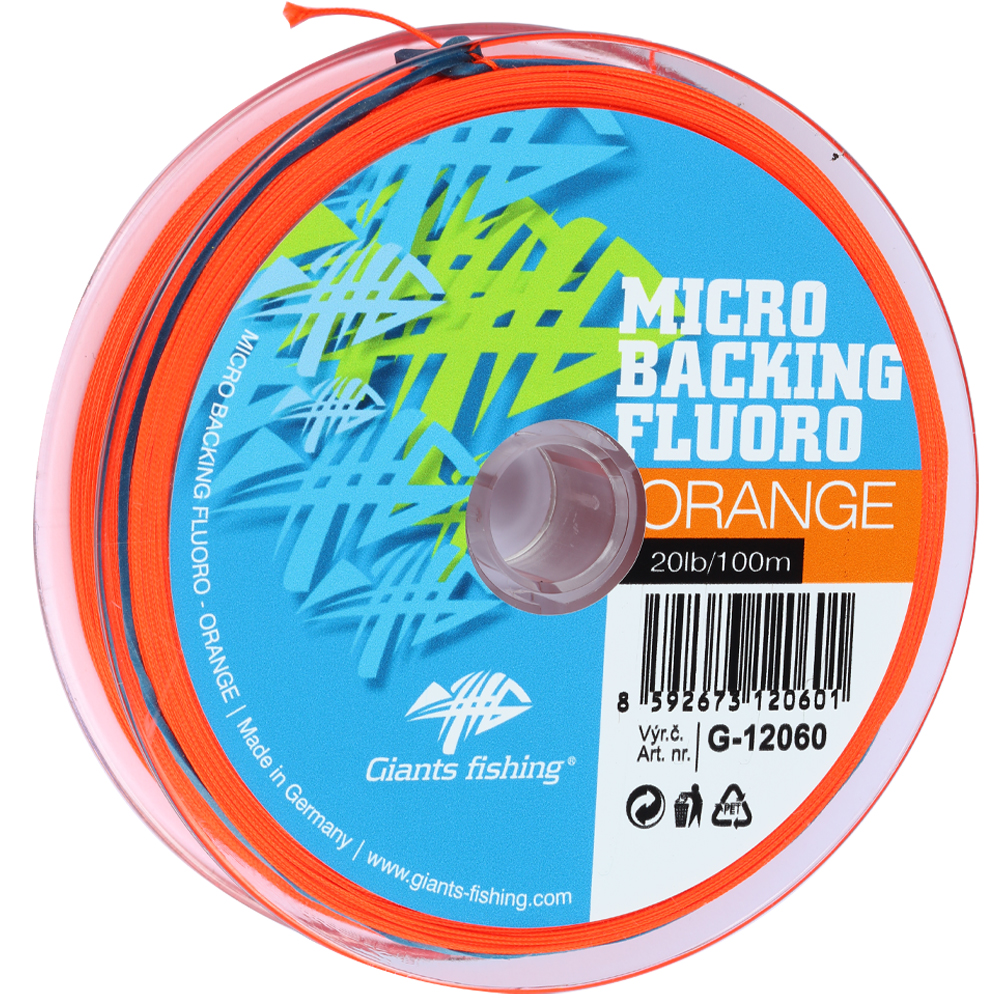 Micro Backing Fluoro-Orange 20lb/100m