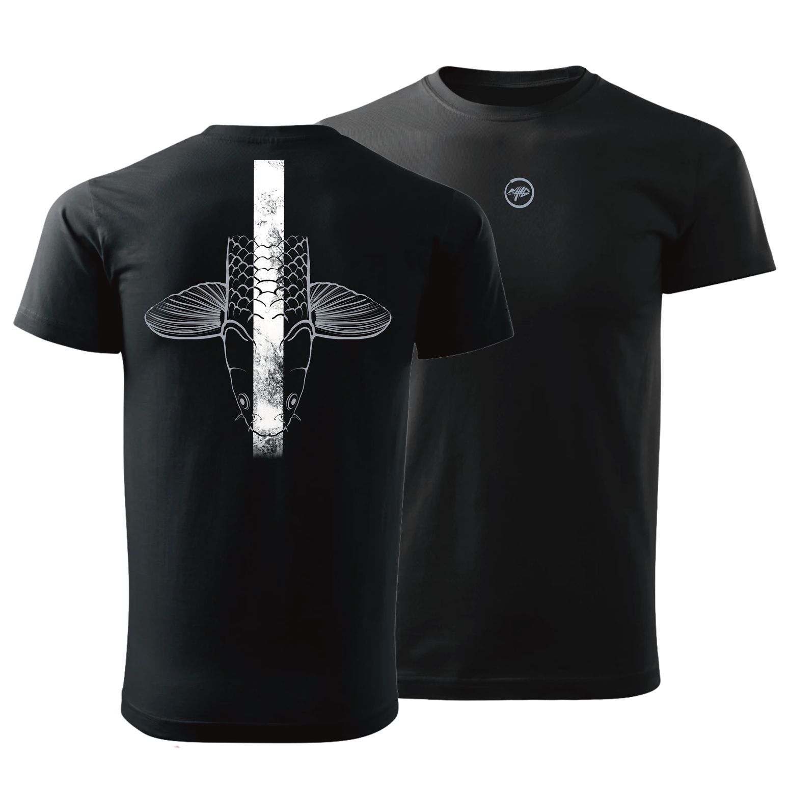 Giants fishing Tričko pánské černé Šupináč hlava