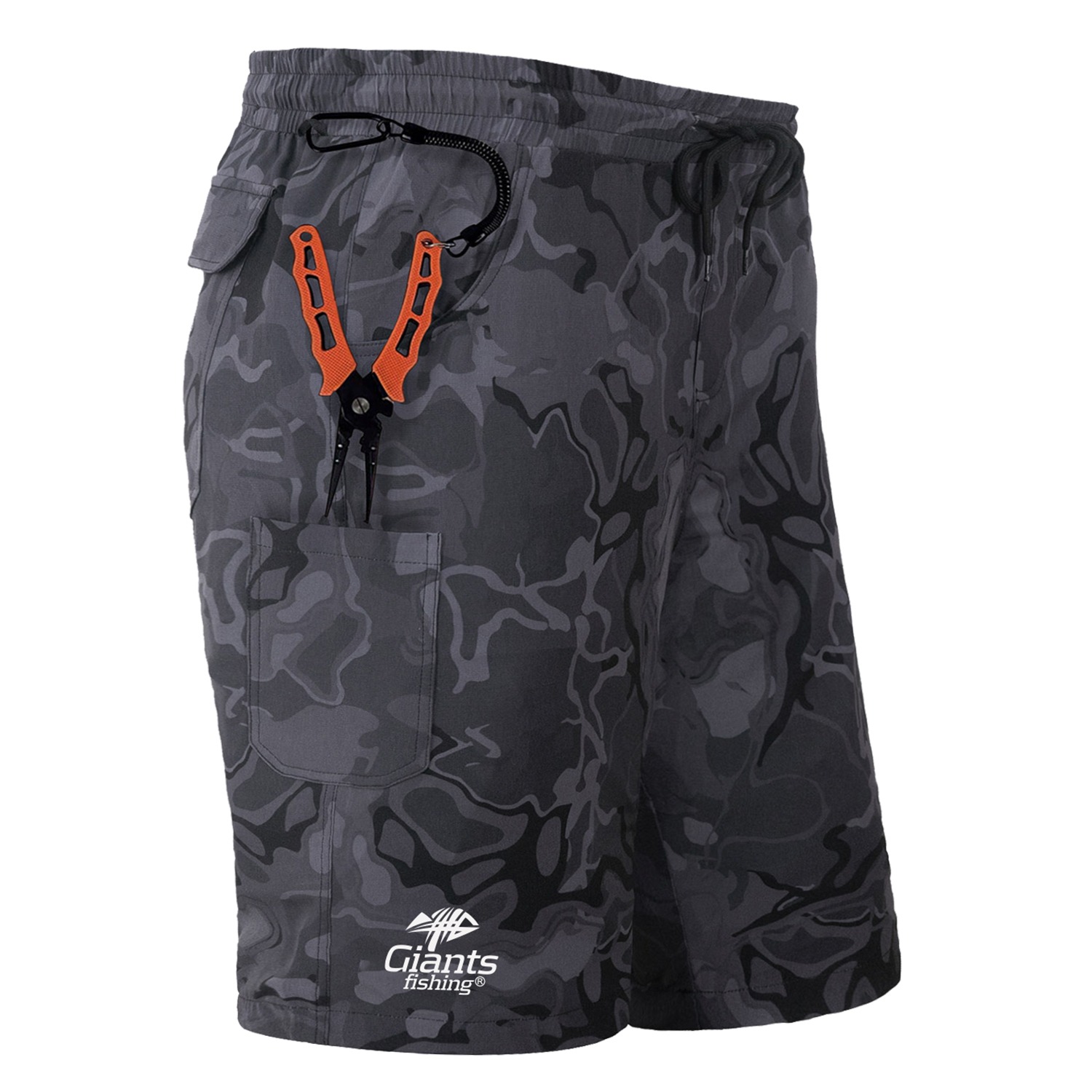 Giants Fishing Kraťasy Shorts Quick Dry UV50+Camo Grey